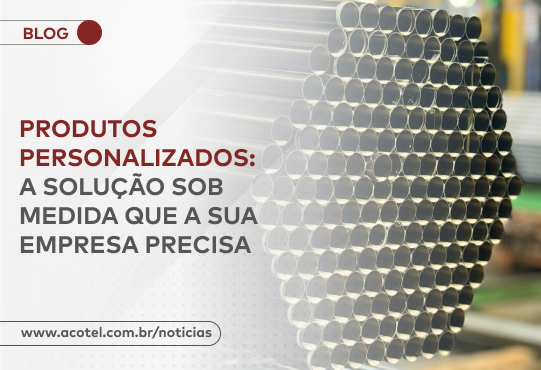 Imagem de tubos de aço sob medida produzidos pela Açotel, representando soluções personalizadas para aplicações industriais, com foco em qualidade, precisão e eficiência.